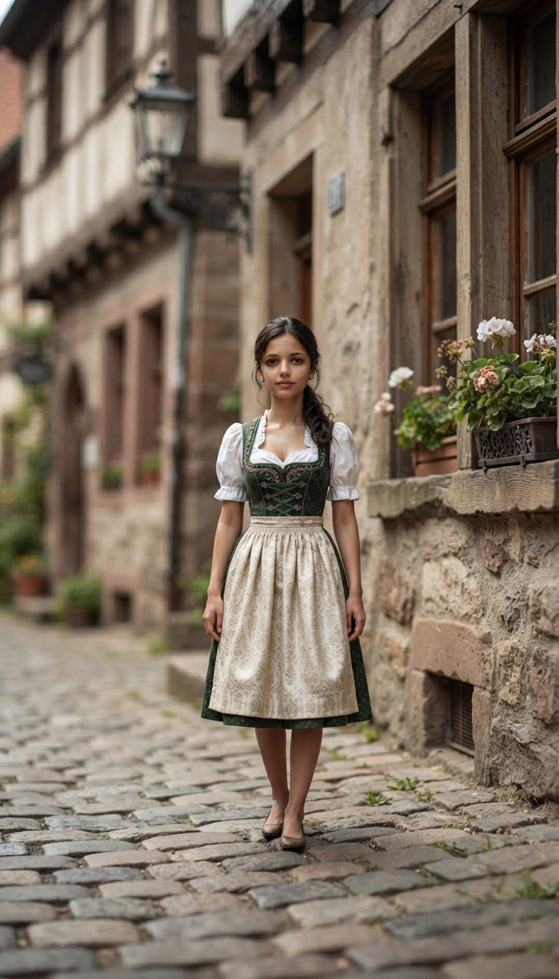 Teacher avatar in German traditional attire